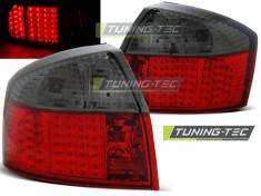 Stopuri LED compatibile cu Audi A4 10.00-10.04 Rosu Fumuriu LED foto