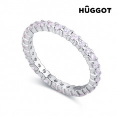 Inel din Argint Sterling 925 cu Zirconii Promise Huggot foto