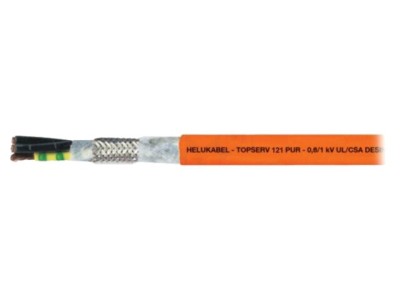 Cablu servomotoare hibrid TOPSERV&amp;reg;121 portocalie Cu - HELUKABEL foto