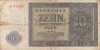 GERMANIA 10 Mark 1948, Bancnota VF, Europa, Numismatica - Colectie