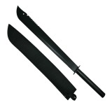 Cumpara ieftin Sabie Vanatoare Ninja, Lama Otel 83cm, Maner Metalic, Teaca Inclusa, Neagra