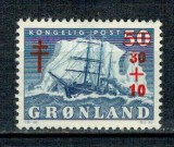 Groenlanda 1958 - Vapor, supratipar, neuzat
