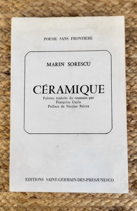 MARIN SORESCU -CERAMIQUE