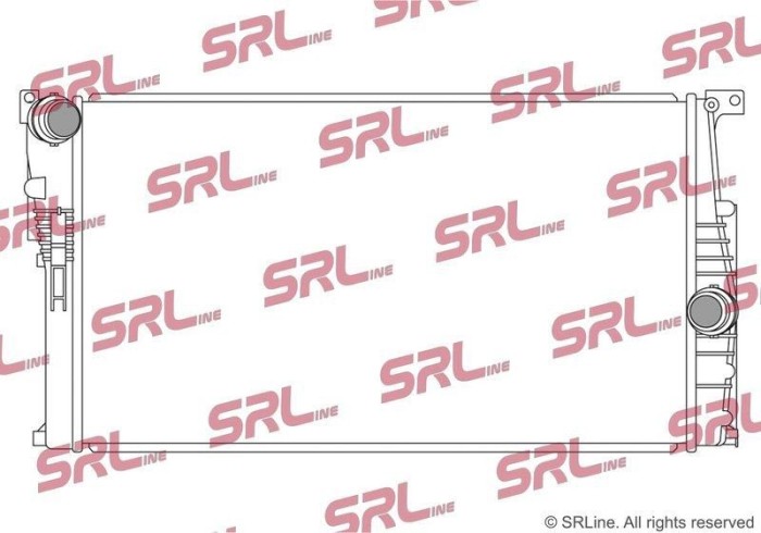 Radiator Bmw Seria 1 F20/21 19, 3 F30/31, 3 Gt F34, 4 F32/33, I3, motor: 1.6 D, 1.6 T, 2.0 d, intrare/iesire conectare rapida, 600x338x23, SRLine,