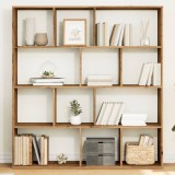 VidaXL Bibliotecă, stejar artizanal, 132x29x141,5 cm, lemn prelucrat