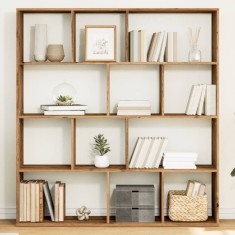 vidaXL Bibliotecă, stejar artizanal, 132x29x141,5 cm, lemn prelucrat