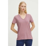 Medicine tricou din bumbac femei, culoarea roz