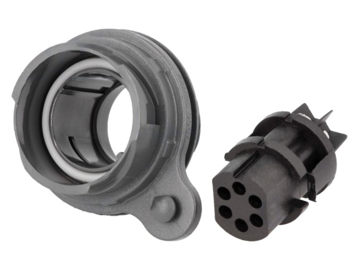 Conector circular mamă 6 pini IP68