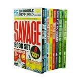 Horrible Histories Savage 8 Book Collection Set By Terry Deary