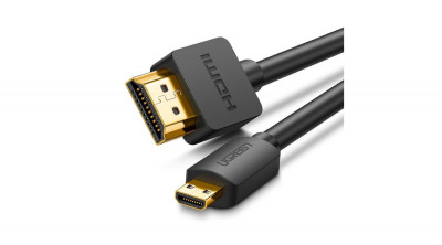 Ugreen Cablu adaptor de la HDMI (apa) la Micro HDMI (apa) cablu adaptor 19 pini 2.0v 4K 60Hz 30AWG 1,5 m - negru (30102) foto