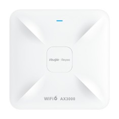 Access Point Wireless AX3000 Dual-Band, Wi-Fi 6, 1x RJ45 2.5G, 1x RJ45 1G, PoE IN, Cloud Management - Ruijie RG-RAP2260