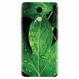 Husa silicon pentru Huawei Enjoy 7 Plus, Leaves And Dew
