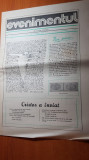 Ziarul evenimentul aprilie 1990-teatrul mihai eminescu botosani