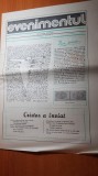 ziarul evenimentul aprilie 1990-teatrul mihai eminescu botosani