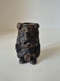 Mini-vază / Figurină Ceramică &bdquo;Idol&rdquo; &ndash; Stil Precolumbian Maya (8 cm)