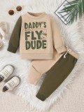 Costumas pentru baietei - Daddy&#039;s fly dude (Marime Disponibila: 6-9 luni, Superbaby
