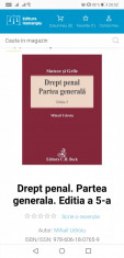 Drept Penal General - Mihail Udroiu foto