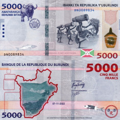 BURUNDI 5.000 francs 2022 UNC!!!