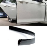 Cumpara ieftin Cheder Protectie Usa Auto Neagra 15m ALM - Ornament Universal Antizgarieturi, Banda Protectie Margini