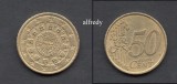 PORTUGALIA 2003, 50 euro centi