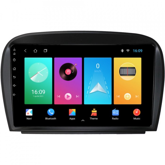 Navigatie dedicata cu Android Mercedes SL R230 2001 - 2012, 1GB RAM, Radio GPS