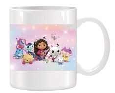 Cana alba personalizata cu Casa de papusi a lui Gabby, Gabby&#039;s Dollhouse, INOVATIX&reg;. 330ml