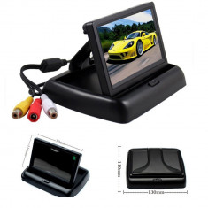 Monitor Auto TFT, 4.3 inch, 2 intrari video, Camera marsarier cu Garantie 2 ani