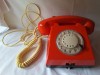 Telefon fix cu disc - Electromagnetica - EM 72 - aparat vechi romanesc anii 1970, piesa de colectie - decor
