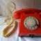Telefon fix cu disc - Electromagnetica - EM 72 - aparat vechi romanesc anii 1970, piesa de colectie - decor