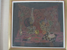TABLOU 30 x 30 cm HOROWITZ, pictura in ulei, natura statica.