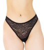 Chilot tanga dantela Luan C1415 Negru, elastic, sexy, confortabil. Poliester/Elastan. Lenjerie dama