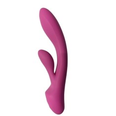 Vibrator Raya, 12 Moduri Vibratii, Silicon Lichid, USB Magnetic, Roz, 19.5 cm, Mokko Toys