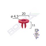 Clips Fixare Elemente Motor Pentru Ford 11X20mm - Rosu Set 10 Buc 133961 A82020-RMX