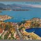 CPIB 23963 - CARTE POSTALA - PRINCIPATUL MONACO. VEDERE GENERALA, CIRCULATA, 1927, INTERBELICA, STAMPILA, TIMBRU