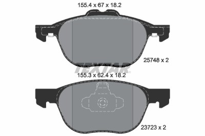 TEXTAR 2574801 Q+ set placute frana,frana disc foto