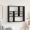 Gossi raft de perete, stejar negru, 90x16x78 cm, lemn prelucrat