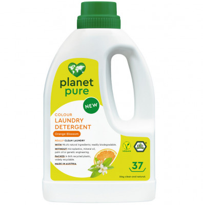 Detergent bio pentru rufe colorate - flori de portocal - 1.48 litri, Planet Pure foto