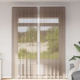 Gossi perdele voile cu bucle 2 buc maro deschis 140x260 cm
