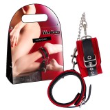 Catuse Picioare Piele ZADO &quot;Wild Thing&quot; - Rosu##