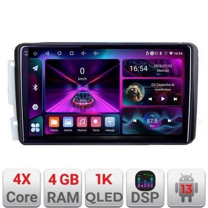 Navigatie Mercedes C 2001-2004 CLK G 2004-2006 A-171 4+64 InCell Display 1K Android Waze USB Navigatie Internet Youtube Radio CarStore Technology