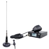 Pachet Statie radio CB PNI Escort HP 9700 USB si Antena CB PNI LED 2000 cu baza magnetica, alimentare 12V 24V, mufa de bricheta inclusa, ASQ 5 nivelur