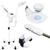 Aparat de vapozon cosmetic cu lampă lupă 2&icirc;n1 și ozon Calissimo