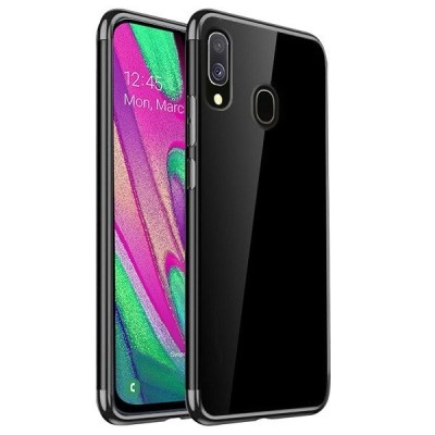 Husa SAMSUNG Galaxy A40 - Plating Soft (Negru) foto