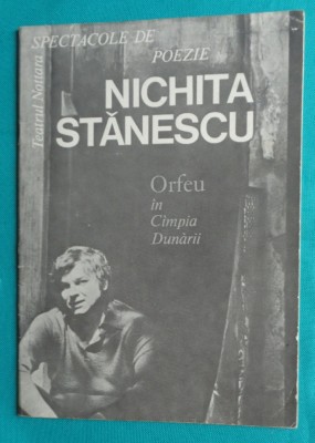 Nichita Stanescu &amp;ndash; Orfeu in Campia Dunarii ( spectacol de poezie ) foto