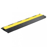 Rampă Protectie Cabluri 2 Canale Cauciuc 101.5cm Galben/Negru 5T vidaXL
