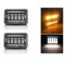 Set 2 faruri cu LED de 5 inch cu halogen 12V-24V scurta lunga cu lumini de zi DRL semnal de directie alb-galben 8000lm