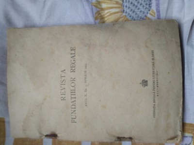 Resistance Fundatilor Regale 1943 Anul X nr. 4 foto