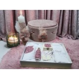 Set complet cu Trusou Botez + Cutie Buretata pentru hainute + Lumanare - TB928