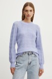Silvian Heach pulover UMOK femei, culoarea violet, GPA24251MA
