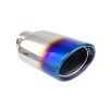 Ornament Toba Esapament Inox Amio MT 023BLC, 30-50mm, Crom/Negru